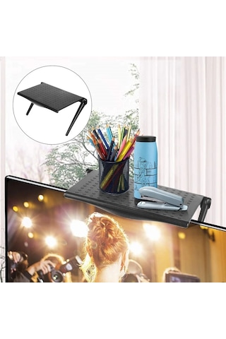Techtic Monitor Tv Üstü Raf Portatif Katlanır Düzenleyici