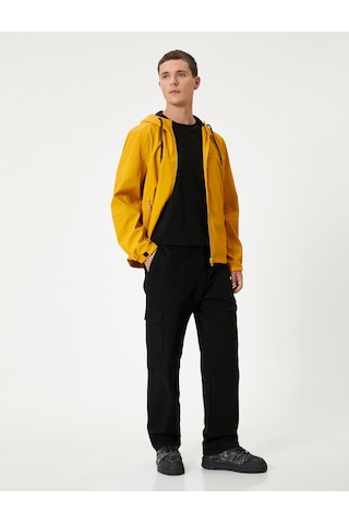 Koton Mevsimlik Ceket Slim Fit Fermuarlı Sarı 5wam20065hw Sarı