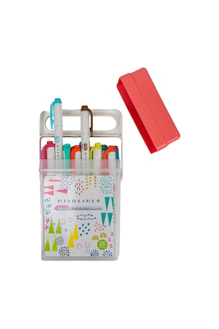 Zebra Mildliner Z Box 25'li Çift Uçlu Fosforlu İşaretleme Kalemi Çok Renkli