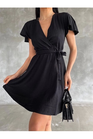 Bürümcük Mini Boy Elbise Siyah