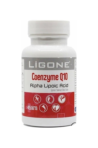 Ligone Coenzyme Q10 45 Kapsül ( Coenzyme Q-10 ve Alpha Lipoic Acid)