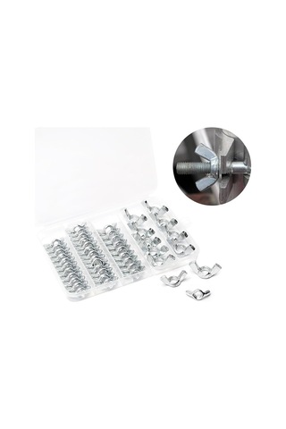 Venoa Dks115 Galvanizli Kelebek Somun Seti Çantalı 115 Parça Diğer