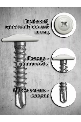 Bolt Proff Eğik Kafa Vida 4,2x19 Ral 9003 Matkap 200 Adet 252771483 Diğer