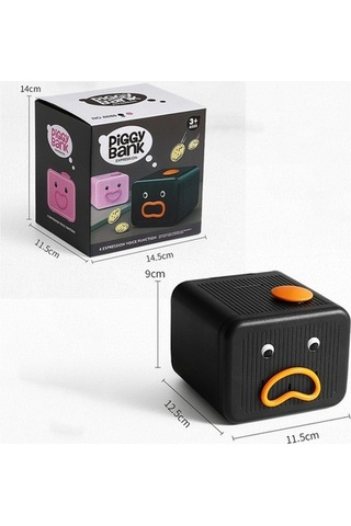 Tongxida Emojili Ses Kumbara Siyah, Elektrikli Hediye