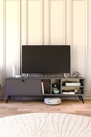 Buka Tv Sehpası, Tv Standı, Televizyon Ünitesi Antrasit