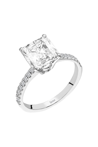 Sirius Pırlanta Ve Radyan Kesim Topaz Tektaş Yüzük 0841R0020