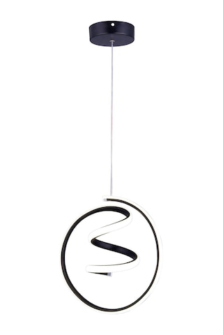Nare Tekli Led Sarkıt Avize,siyah,3 Renk Yanabilen Led Avize, Modern Salon Oda Led Avize