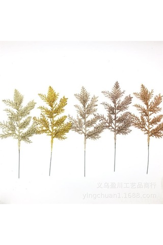 Ranyeek Şampanya Altın 27x13cm Zirve Yapraklı Noel Ağacı/güller/kutular/çerçeveler Dekorasyon: Kullanıması Kolay, Dayanıklı, Ev İçin Konfor Katıyor