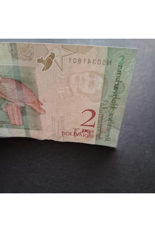 Escoines Koleksiyon 3996368f6b863e7679 2018 Venezuela 2 Bolivar Çil Kağıt Para