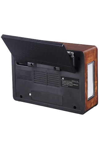 Ktf-1668 Nostalji Radyo Bluetooth Hoparlör Fenerli Solar Şarjlı