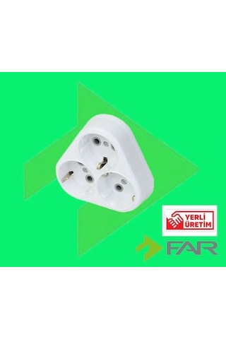 Sıva Altı 3 Lü Topraklı Priz Üçlü Grup Priz Sıva Altı Golyat
