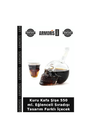 Kuru Kafa Şişe 550 Ml. Eğlenceli Sıradışı Tasarım Farklı İçecek