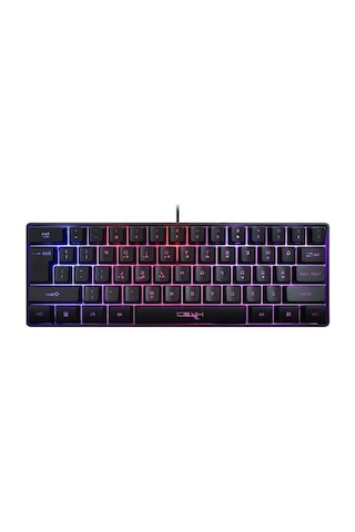 Dancemonkey Kablolu Oyun Klavyesi Rgb Streamer Kablolu Klavye 61 Tuşlu Oyun Klavyesi Oyun/ofis Siyah Siyah, Kablosuz Modda Kullanılabilir,