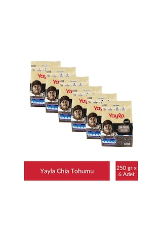 Yayla Gurme Chia Tohumu 250 Gr X 6 Adet