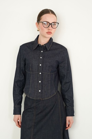 Verymoda Kot Gömlek - F2086 Lacivert