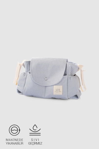 Sıvı Geçirmez Bebek Arabası Organizer Çantası Kapitone Gri Desenli Gri