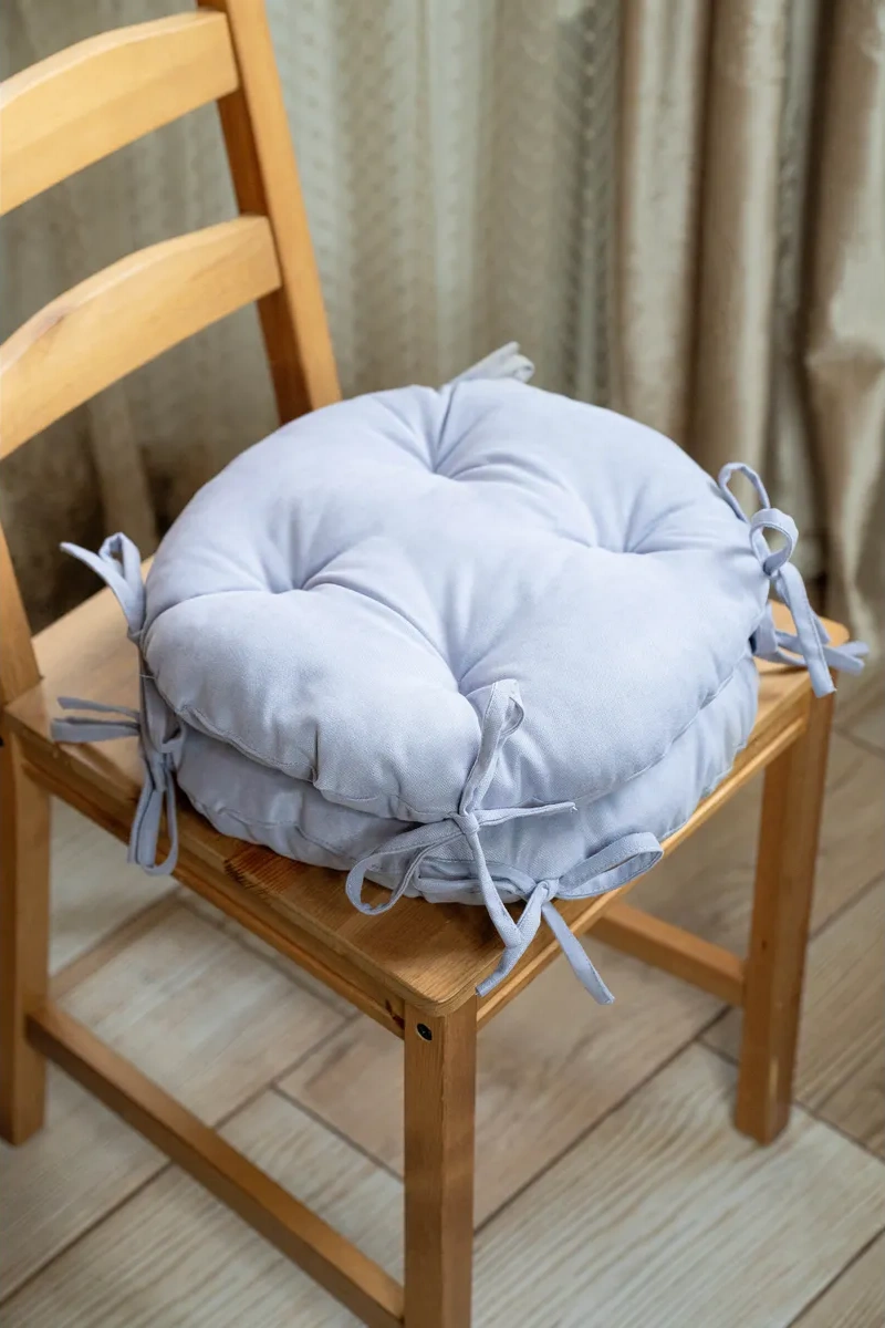 Slavica Sandalye Ve Tabure İçin Yuvarlak Yastık 35x35 Cm 2 Parça Set 190310399 Turuncu