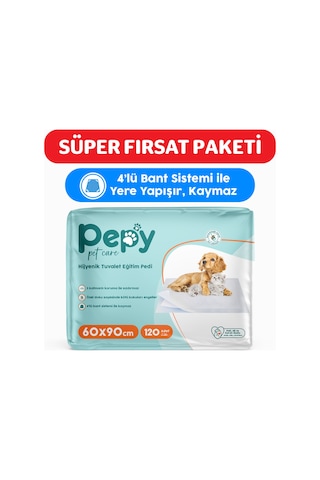 60x90 Hijyenik Tuvalet Eğitim Pedi 30'lu 4 Paket 120 Adet 60x90 Hijyenik Tuvalet Eğitim Pedi 30'lu 4 Paket 120 Adet