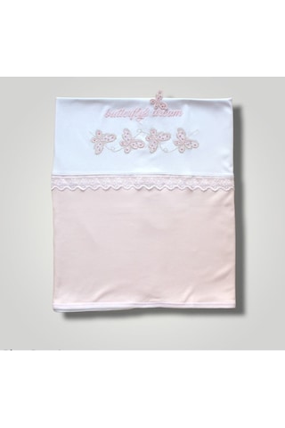 Kız Bebek Battaniye Pudra Kelebek Nakışlı Bebek Arabası Örtüsü Puset Örtüsü Pembe Kız Bebek Battaniye Pudra Kelebek Nakışlı Bebek Arabası Örtüsü Puset Örtüsü Pembe