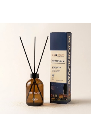 Extrem Dekoratif Bambu Çubuklu Ortam Kokusu Stockholm Esansı 100 ML