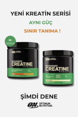 Kreatin Seti Portakal Aromalı Ve Aromasız 55 Servis Mikronize Toz
