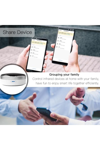 Konesam Tuya Wifi Akıllı Sesli Ir Kumanda: 38khz 360 Kumandalı Cihaz Kontrolü, Siri/alexa/google Home Desteği, Tuya Uygulamasıyla Yk-tyhw01