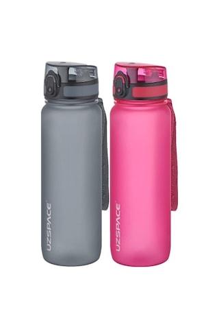 Uzspace Tritan Bpa'sız 25 CM Su Matarası 2'li Set 800 ML
