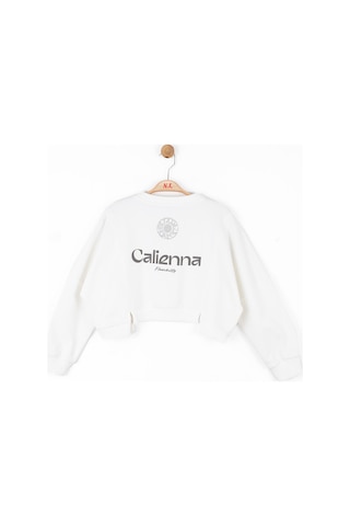 Nk Kids Kız Çocuk Sweatshirt 37818 Ekru