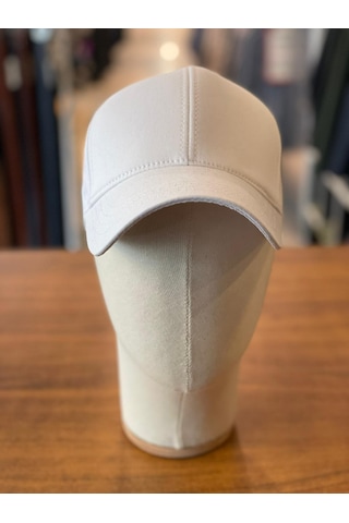 Hamze Düz Basic Pamuklu Unisex Cap Şapka Beyaz
