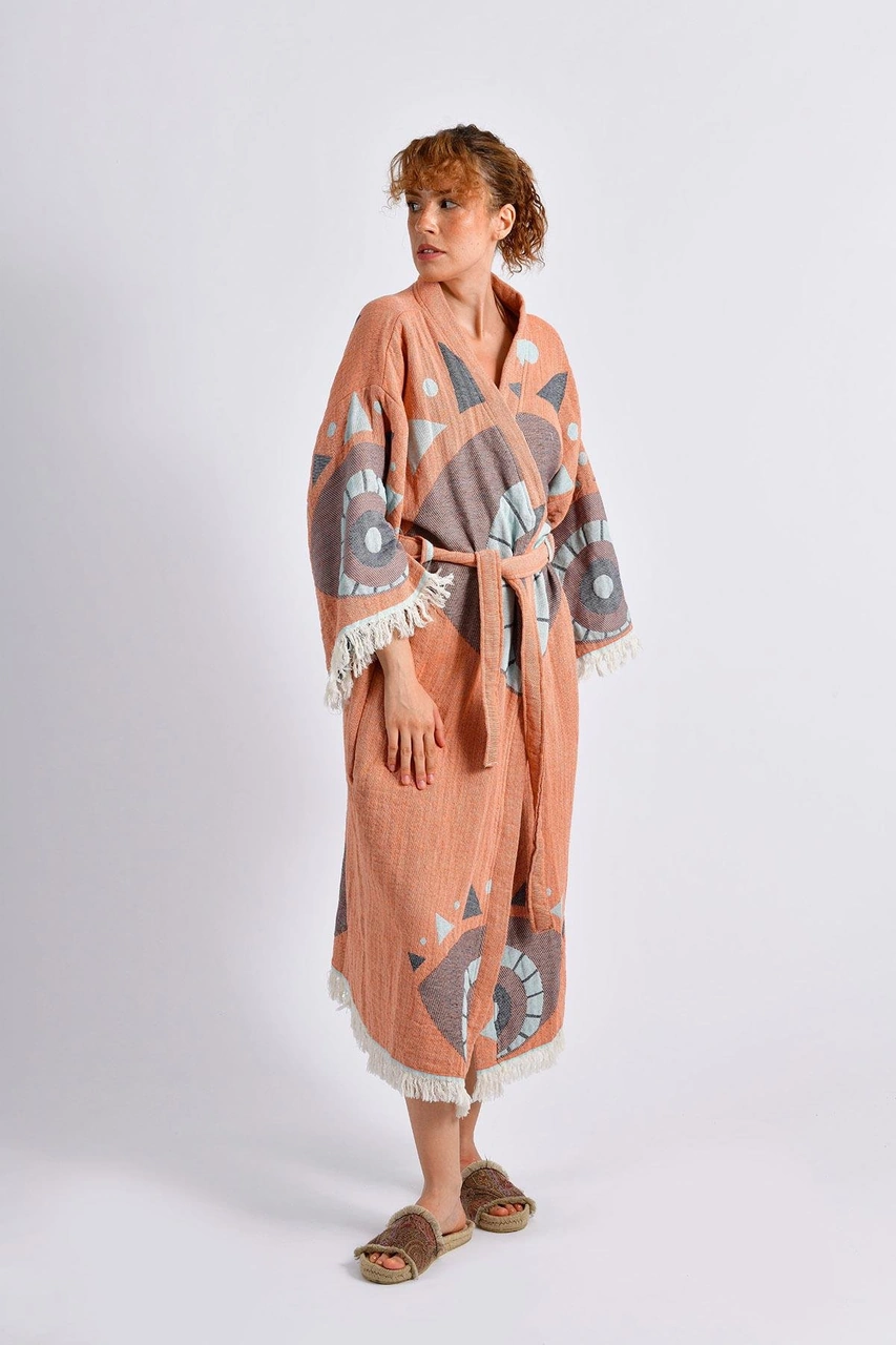 Brandsmithshop Brick Evil Eye Kimono Çok Renkli