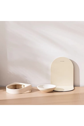 Cbtx Maoxga Kedi Köpek Manyetik Ayarlı Seramik Beslenme Mama Kabı