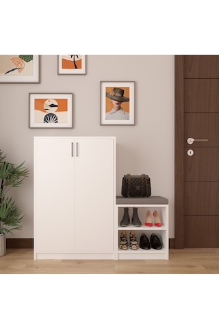 Asra Trend %100 Mdflam Beyaz Ayakkabılık A-21 Çok Renkli