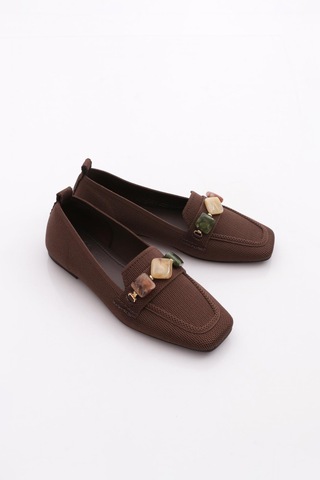 Dgn Pm386-k4003 Kadin Babet Kahve Triko