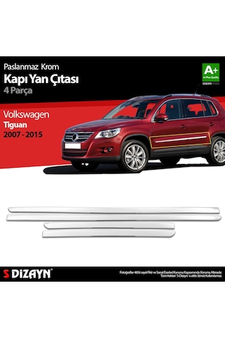 S-Dizayn Volkswagen Tiguan Krom Kapı Yan Çıtası 2007-2015