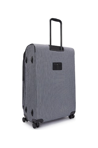 Kıplıng New Youri Spin L Büyük Boy Tekerlekli Valiz Siyah Sıgnature Prınt