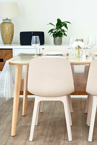 Gümüş Simli Şeffaf Muşamba Masa Örtüsü - Farklı Ölçülerde