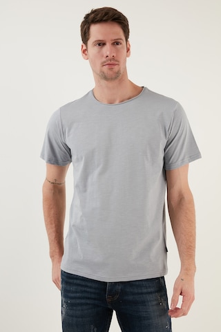 Buratti Bisiklet Yaka % 100 Pamuk Regular Fit Basic Erkek T Shirt 59020001 Açık Gri