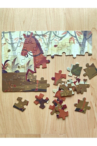 Doerkids Çiftlik Sevimli At Mini Puzzle 40 Parça 4 Yaş