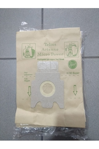 Hoower Telios Arianne Micropower Süpürge Kağıt Toz Torbası Hoower Telios Arianne Micropower Süpürge Kağıt Toz Torbası