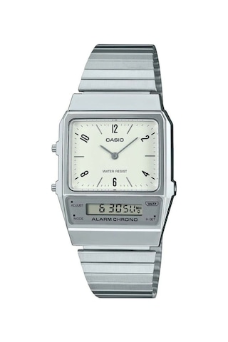 Casio Quartz Çelik Gri Krem Kadran 32 Mm Erkek Kol Saati