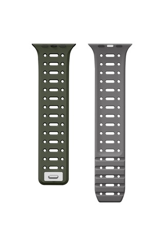 Watch 10 46mm Redclick Krd-124 Silikon Kordon Terletmeyen Delikli Strap Kayış