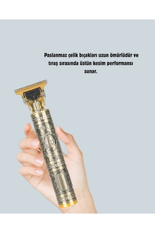 Şarjlı Titanyum Bıçaklı Saç Kesme Makinesi Yeni Nesil