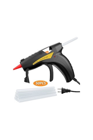 Besthome1 30w Profesyonel Elektrikli 120v Isı Kantarlı Yapıştırıcı - Siyah, 50 Adet 7x200mm Macun Çubuğu, Ergonomik Tasarım, Sa