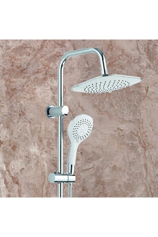 Banyo Tepe Duş Başlığı Beyaz Tepe Duş Başlık Genel