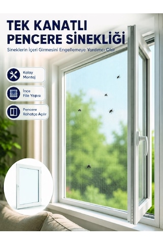 Kesilebilir Pencere Sinekliği Cırt Bantlı Sinek Koruma Filesi