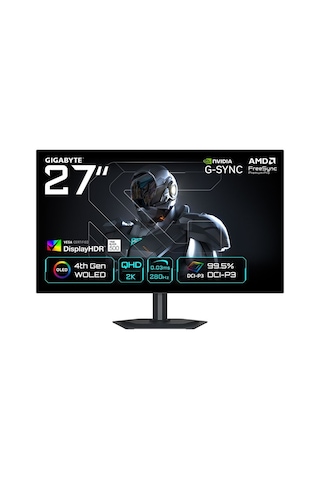 Gıgabyte Mo27q28g Woled 2k Qhd 280hz 0.03ms, Freesync Premium Pro,g-sync Compatible,displayhdr True Black 500, Gaming Monitor