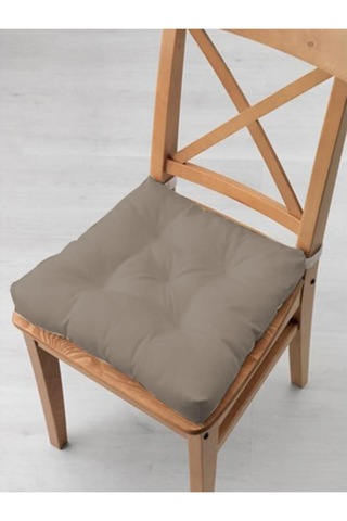 Kombin Pofidik Kare Sandalye Minderi 40 X 40 Cm Siyah-bej 4'lü