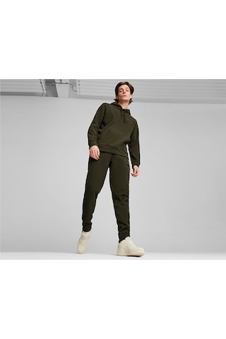 Puma Ess Elevated Hoodie Erkek Günlük Polar Sweatshirts 68189270 Haki 68189270 Haki