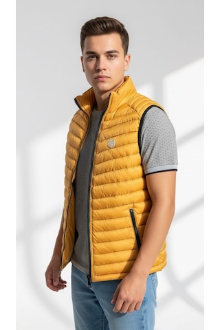 Plus Scorpion Erkek Şişme Mevsimlik Yelek Hafif, Fermuarlı, Şık Ve Rahat S-xxl HARDAL