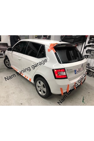 Yeni Skoda Fabia Spoyler Spoiler Boyalı 2018-2021 Arası